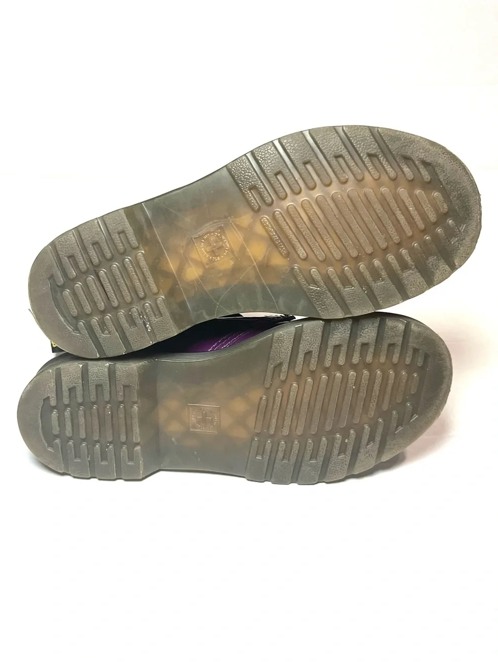 Dr. Martens Purple Patent Lace-Up Kids Boots